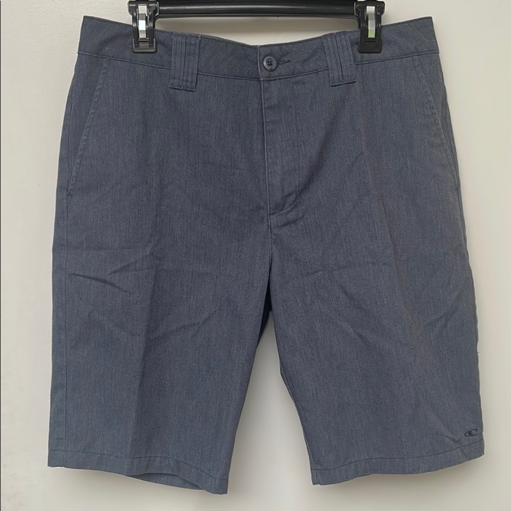 O’Neill Blue Flat Front Shorts Relaxed Fit 33 like new